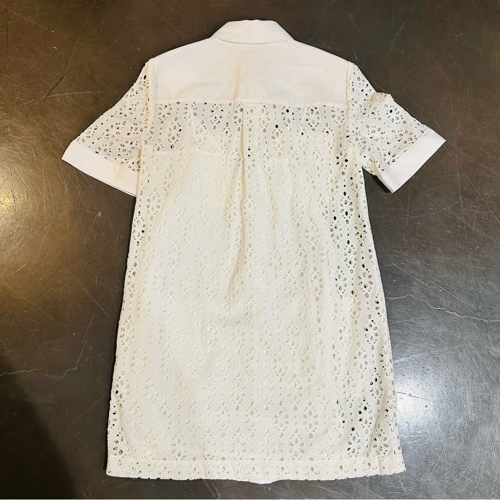 NWT Veronica Beard Rafaela White Eyelet Lace Mini Dress - Size 4 - Picture 9 of 14